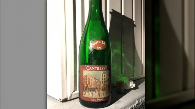 Bottle of Gueuze Lou Pepe