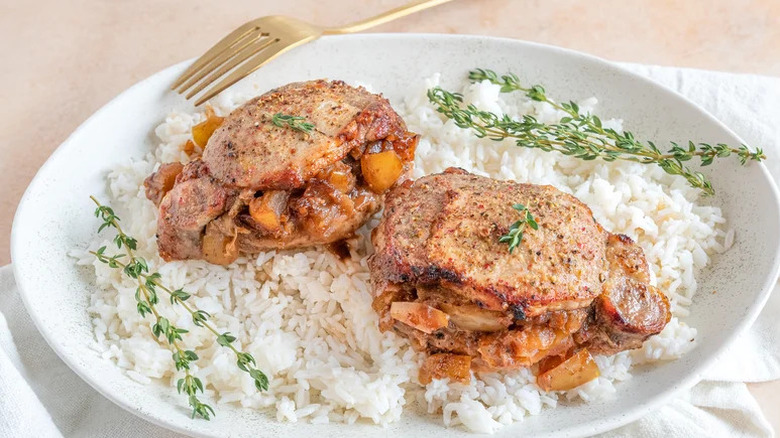 Stuffed pork chops