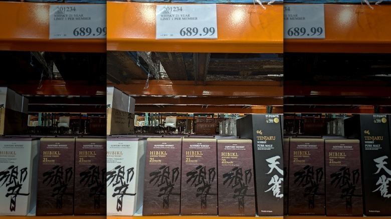 Hibiki 21-Year on Costco shelf