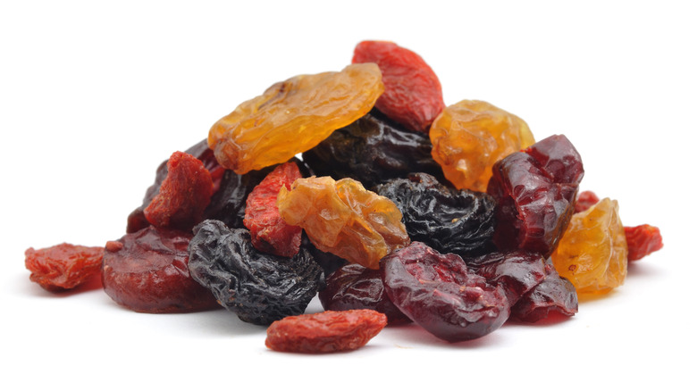 Pile of dried fruit