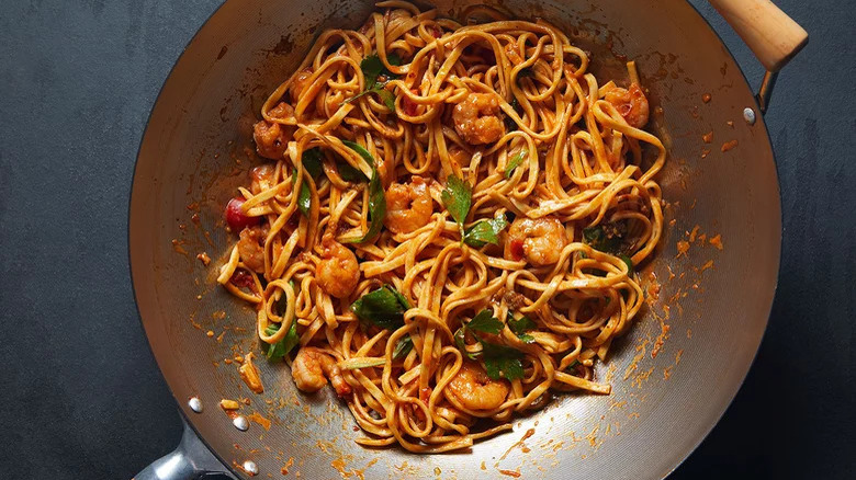 Wok-Fried Spaghetti Arrabbiata