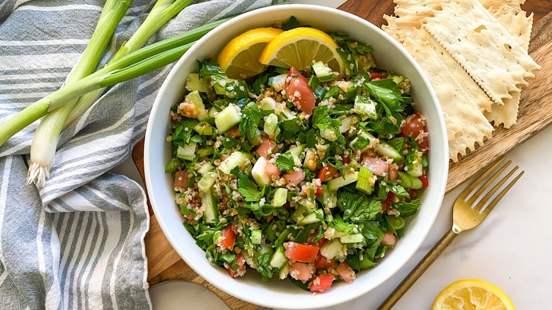 herb tabouli in bowl