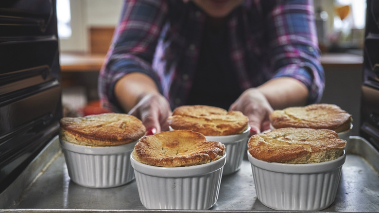 Soufflé in the oven