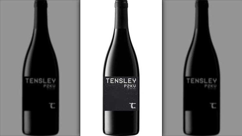 A bottle of Tensley Wines P2KV Rodney's Vineyard syrah