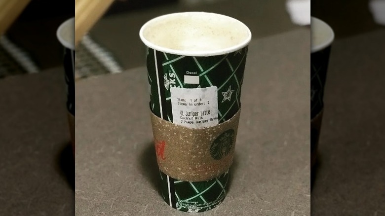 starbucks hot juniper latte