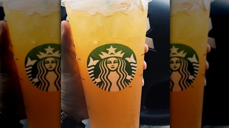 Starbucks orange refresher drink