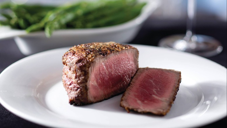 Prime seared steak on plate