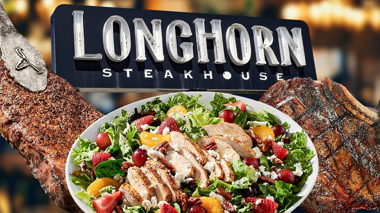 Salad, steaks at LongHorn Steakhouse