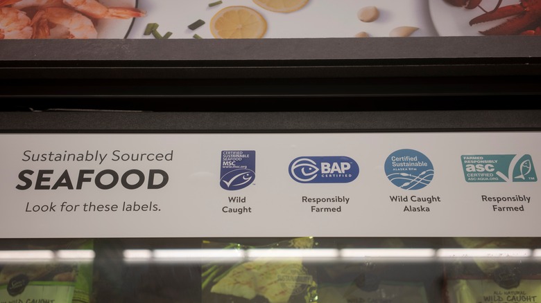 Sustainable seafood labels