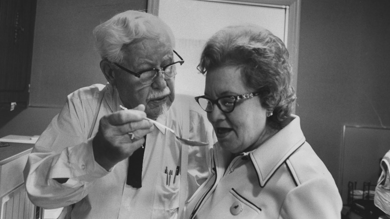 Colonel Harland Sanders and wife