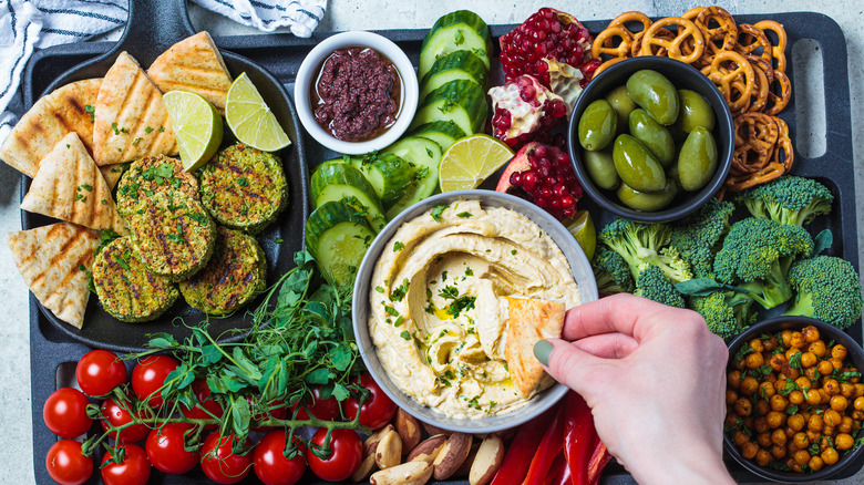 Vegan charcuterie board