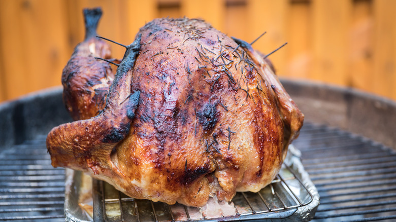 oiled and grilled turkey