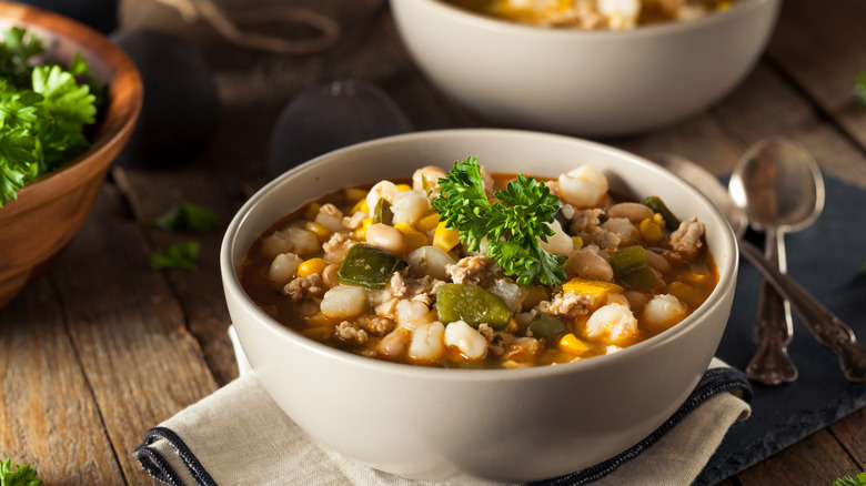 Homemade chicken chili