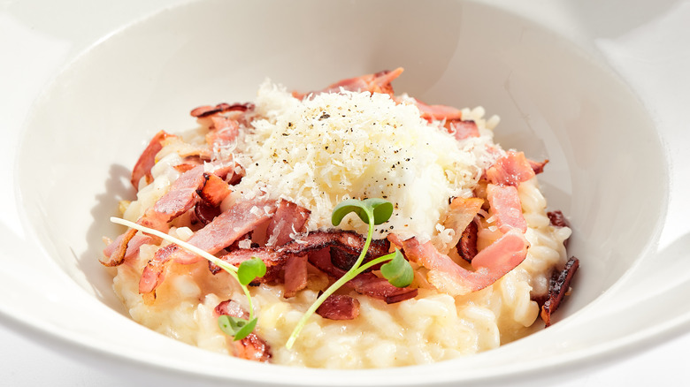 Risotto with grated Parmesan