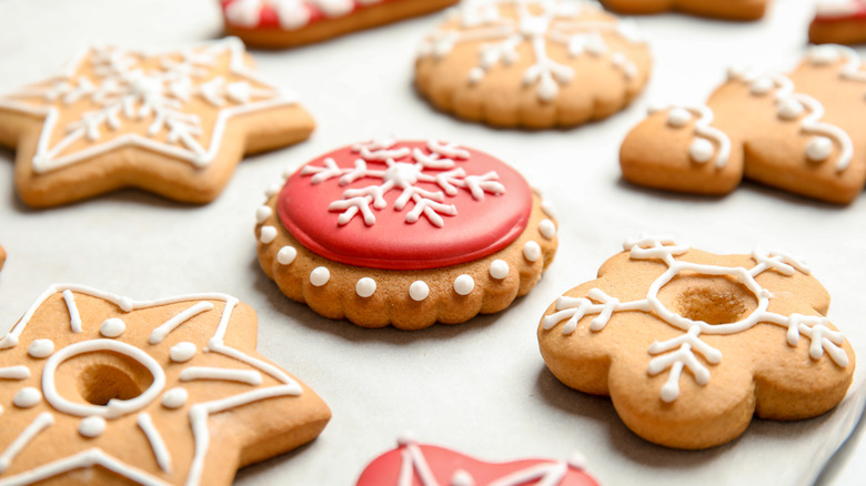 Royal icing on cookies