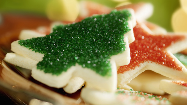 Christmas cookies sanding sugar