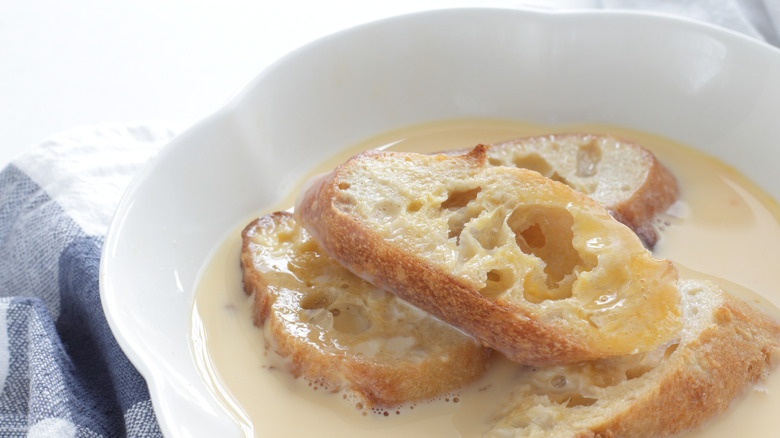 French toast soaking custard