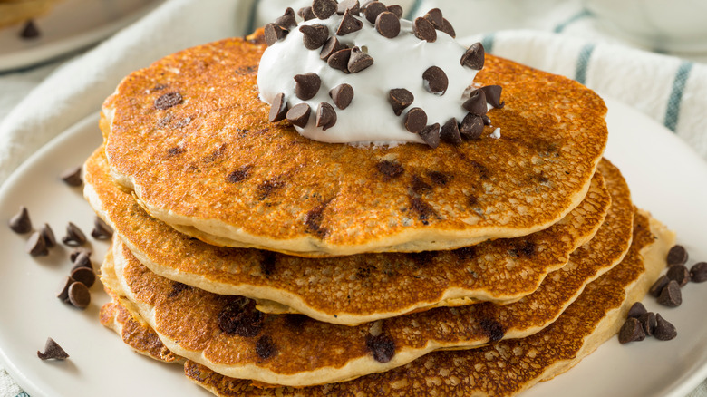 Chocolate chip pancakes