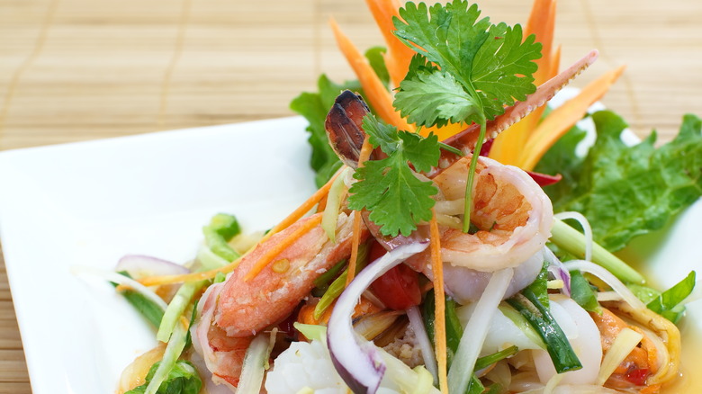 seafood salad with lemongrass