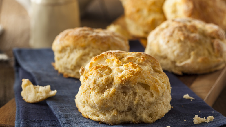 Buttermilk biscuits and crumbs