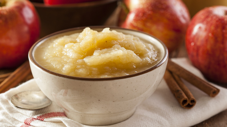 Bowl of applesauce