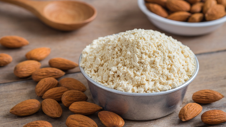 Bowl of almond flour