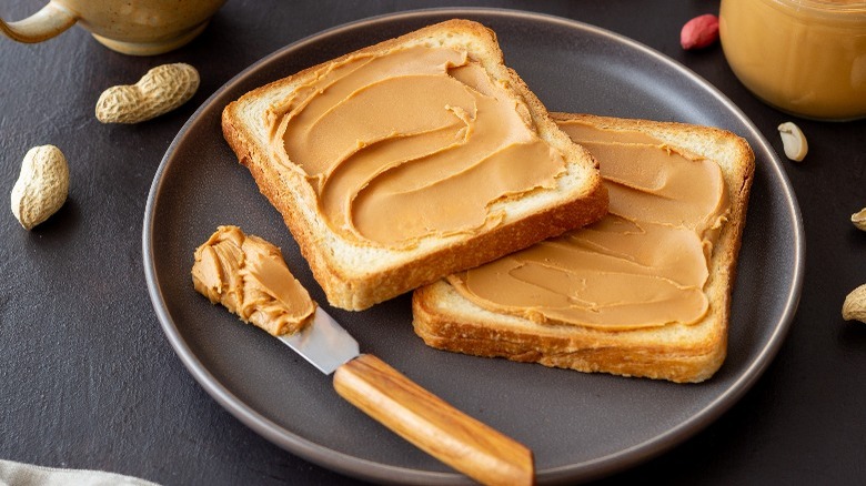 Peanut butter toast