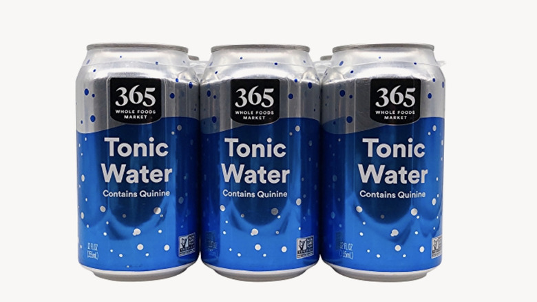 cans of Whole Foods 365 tonic