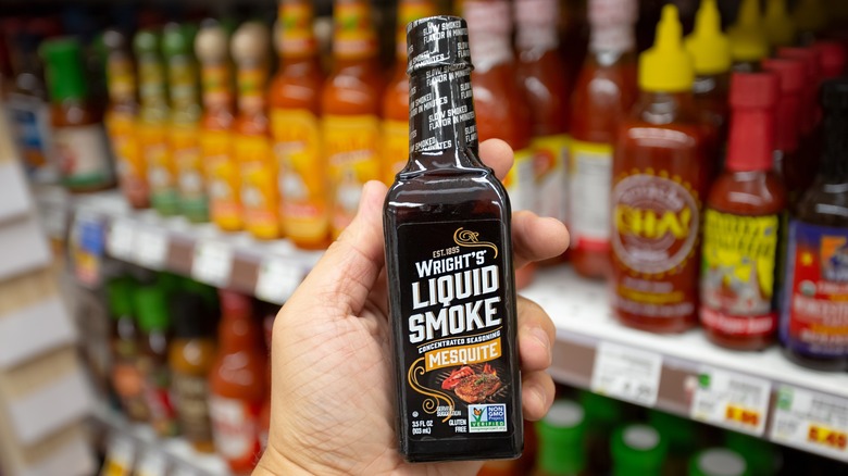 Bottle of liquid smoke