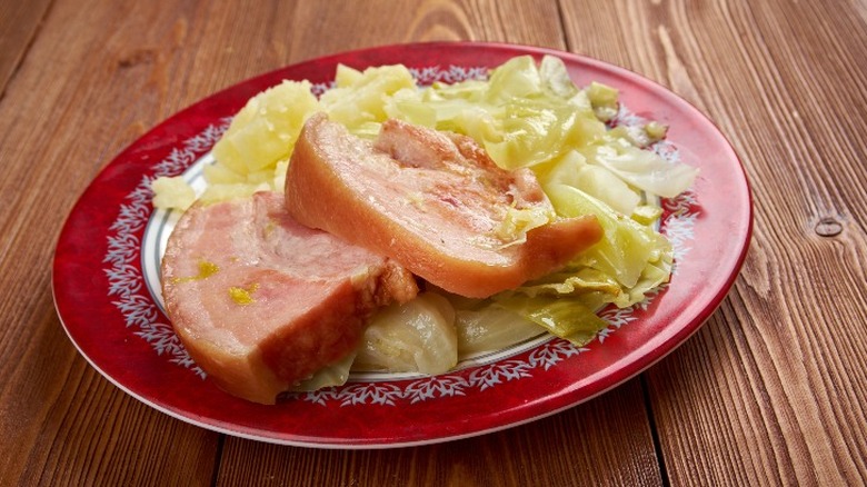 boiled bacon and cabbage