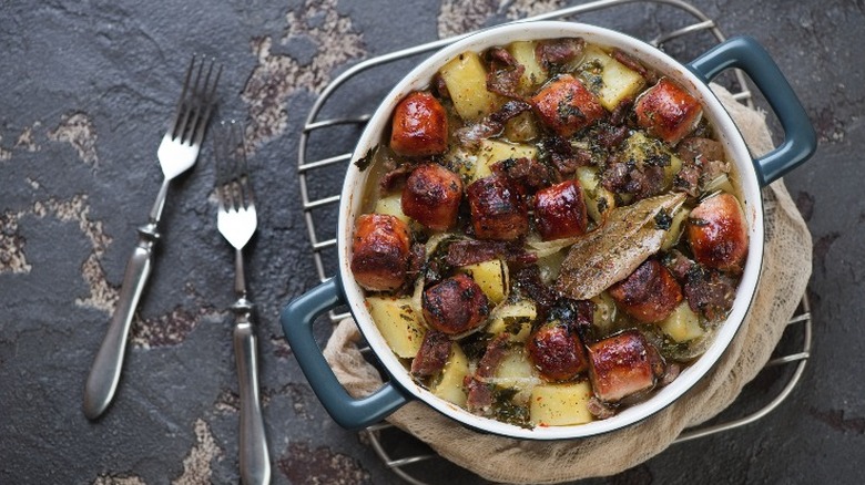 sausage and potatoes