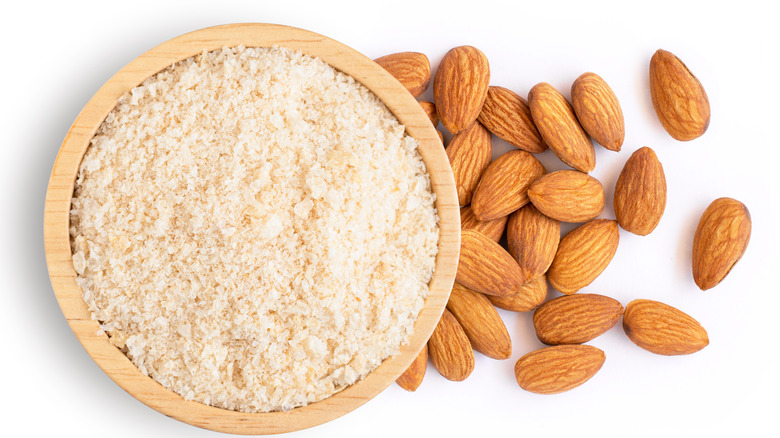 Almond flour in bowl