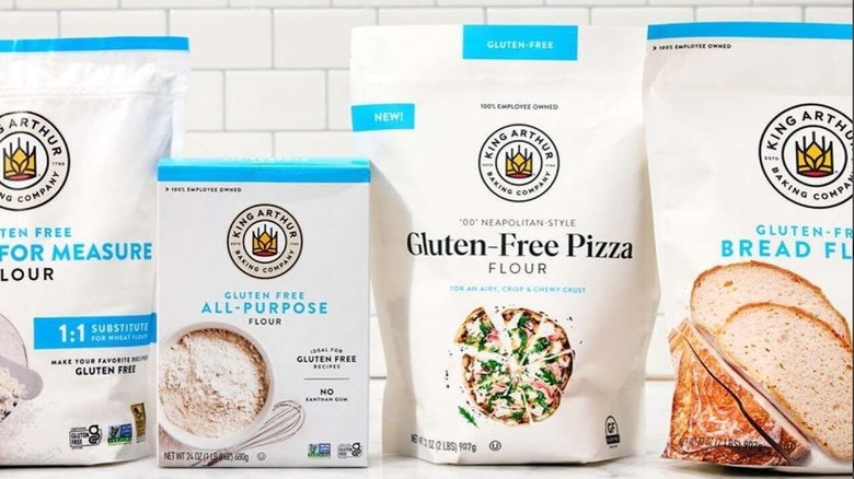 Bags of gluten free flour 