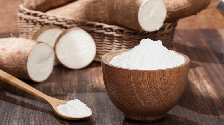 Cassava root and tapioca flour