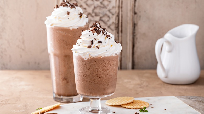 chocolate Frappe drinks