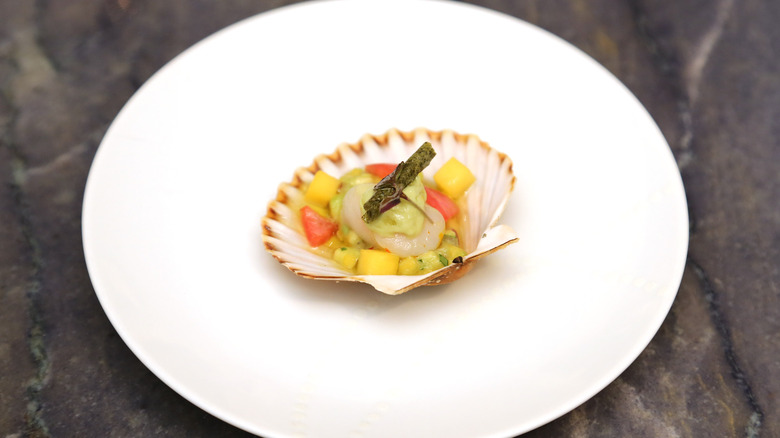 Bay scallop ceviche