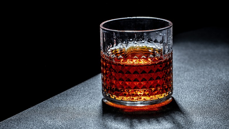 Glass of bourbon