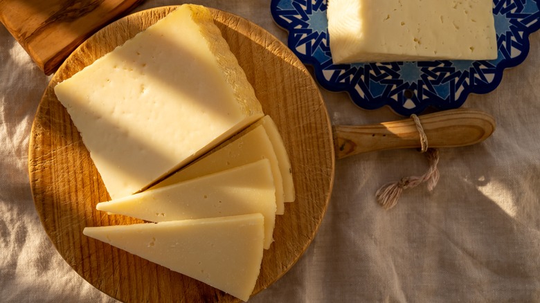 wedge of Manchego cheese