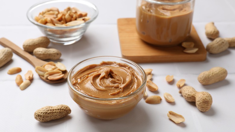 Peanut butter with whole peanuts