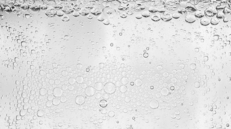 close up bubbles in water