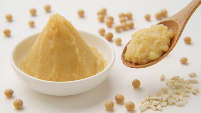 miso paste with soybeans