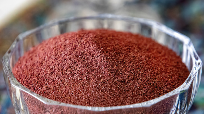 bowl of sumac powder