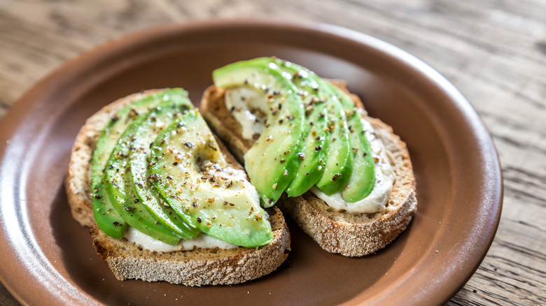 Avocado toast with tahini