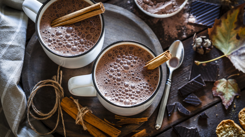 Hot chocolate with tahini