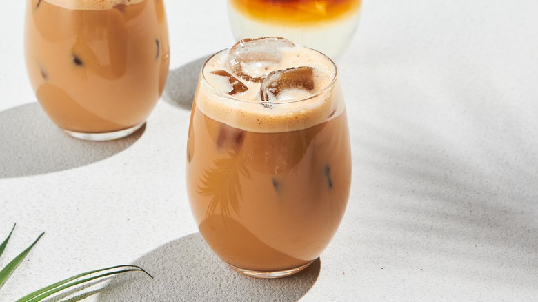 Tahini iced latte 