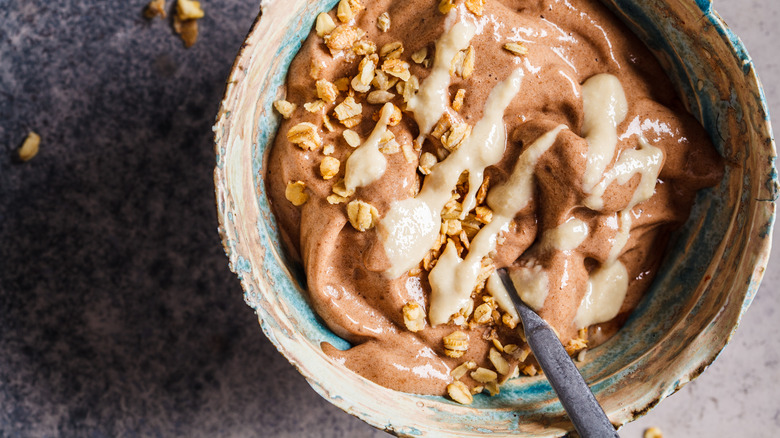 Ice cream with tahini