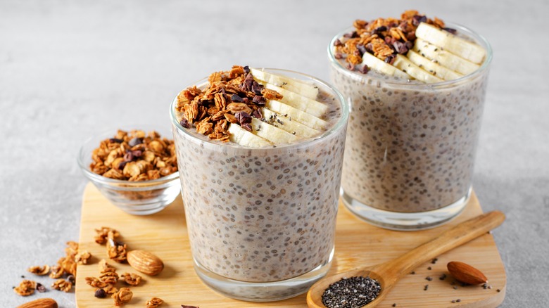 Chia pudding with fruit