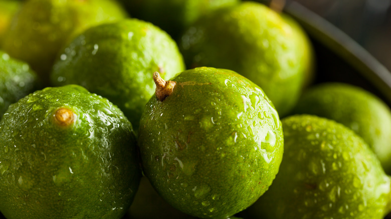 Limes in a bowl