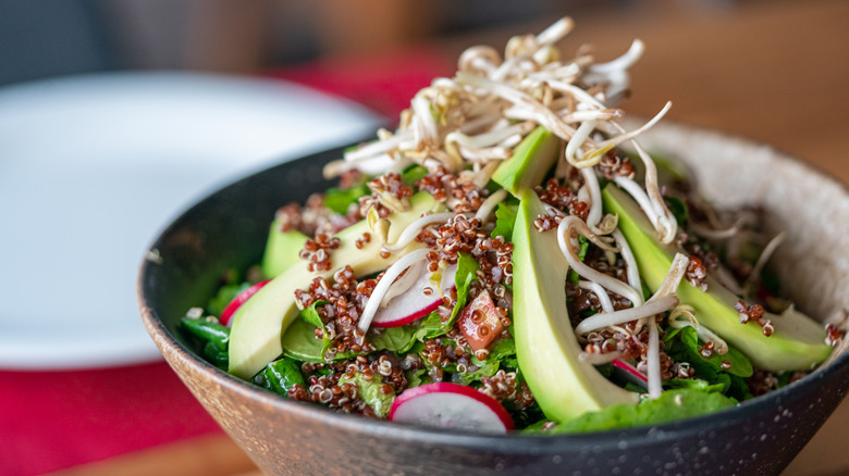 Avocado salad with quinoa