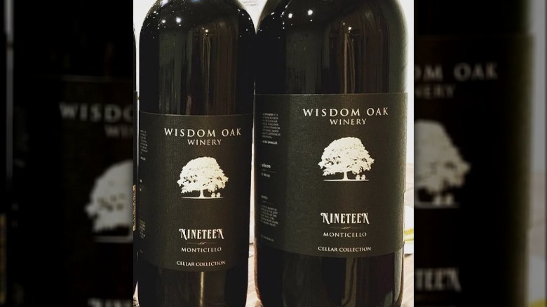 botle of wisdom oak winery 2019 nineteen 